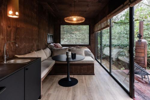 Cabins in the woods with wellness