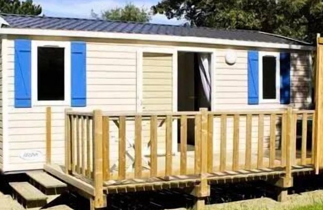 Camping de la Baie de Térénez * - Eco Domino 3 room mobile home 5 people