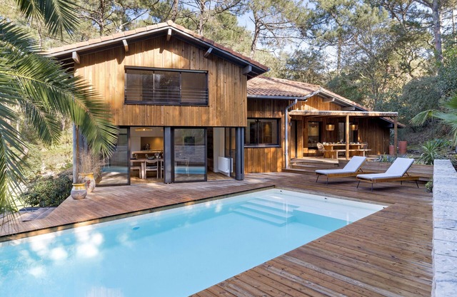 CANOPÉE - Stunning wooden house between Ocean & Lake with pool in Hossegor - BARNES