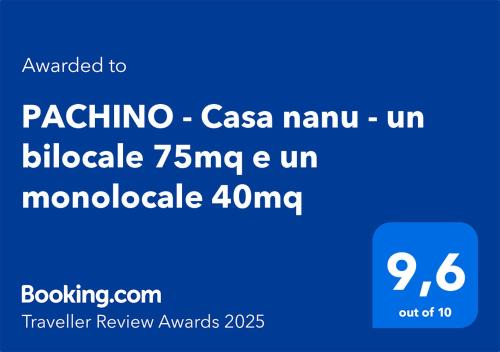 CASA NANU - Pachino - un bilocale 75mq e un monolocale 40mq indipendenti
