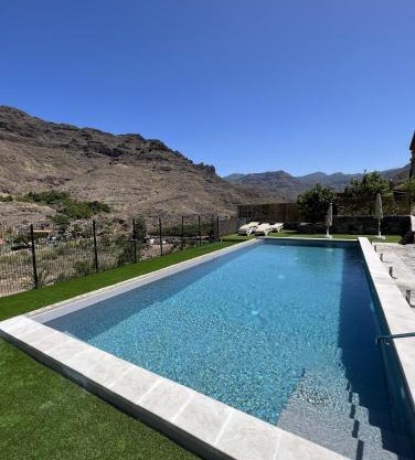 Casa rural con baño adaptado y piscina en Mogán