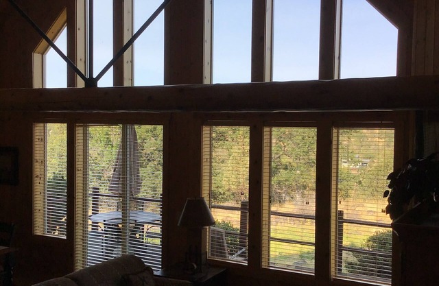 Chalet at Running Y Ranch Resort with deck and hot tub