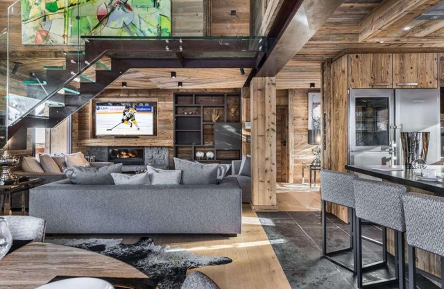 Chalet de luxe avec jacuzzi, salle cinéma et piscine au centre de Megève - FR-1-569-10