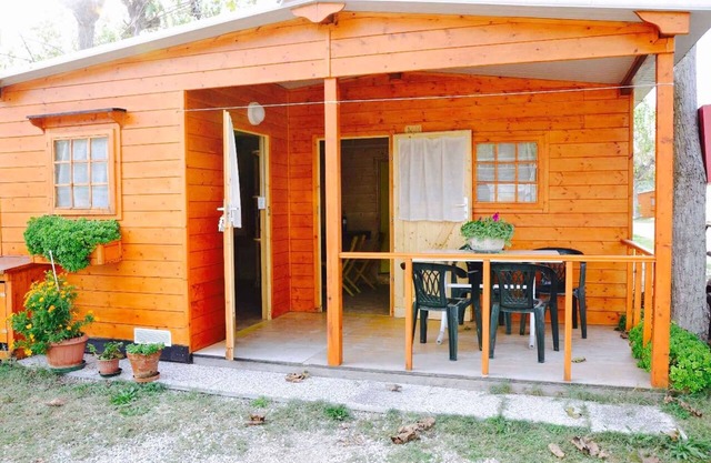 Chalet on camping ground