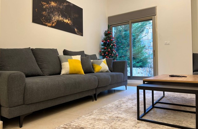 Charming 2-bedroom apartment in Zaarour with WiFi, fitness room