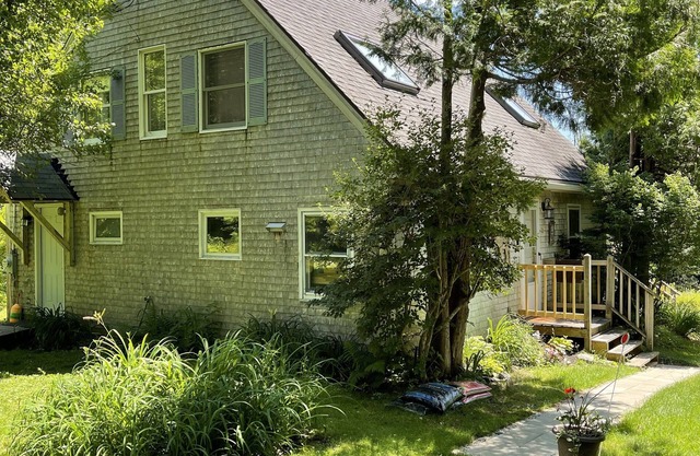 Charming cape style beachfront home on Penobscot Bay