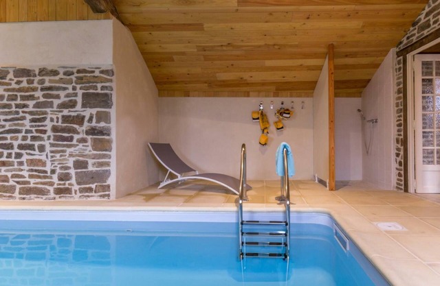 Charming Normandy Home with Private Indoor Pool & Fireplace