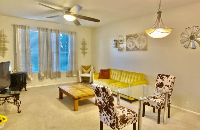 Charming two-story, garage, PLUS foreign car rental! Lodging & Transportation!