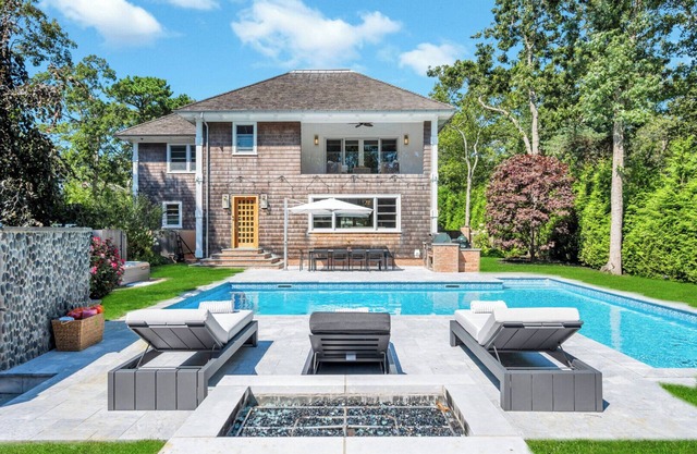 Chic Hampton Bays Oasis with Pool, Hot Tub & Resort-Style Living, Steps to.