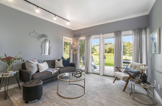 Come cozy up next to the fireplace at our contemporary condo centrally located