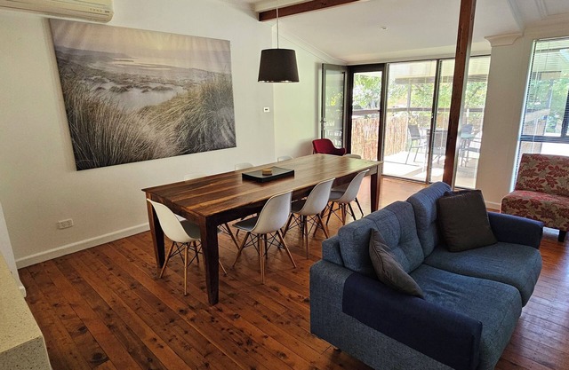 Comfortable air conditioned, pet friendly holiday home with large open.