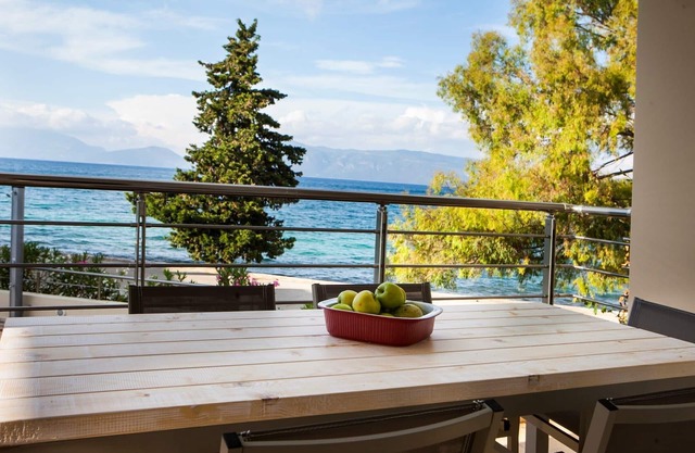 Condo Elia,Deluxe, Self Catered, Sea Front Apartment, 10 meters from the shore