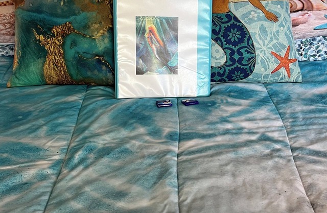 Cottage retreat by the sea with a mermaid theme