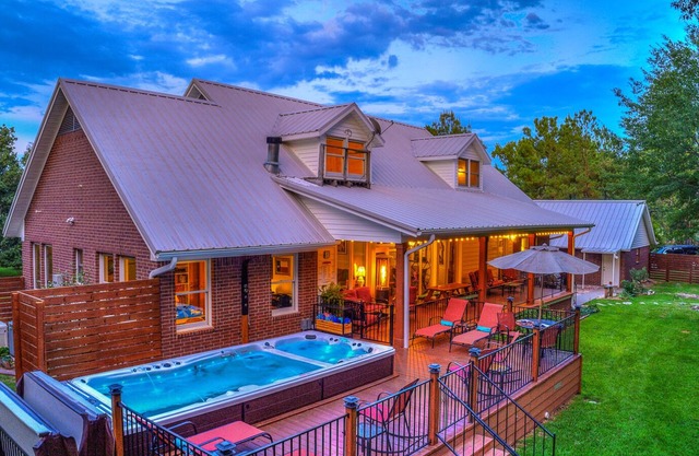 Country Charmer with Inviting Front and Back Porches, Swim Spa, Decks, Fire Pit