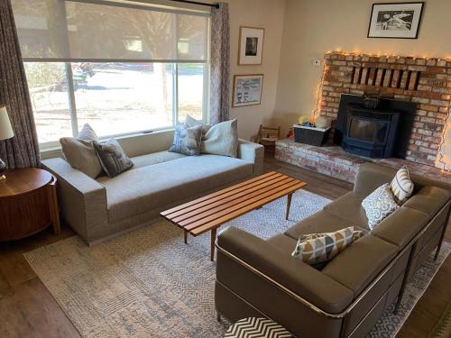 Cozy lake home with indoor fireplace & dock