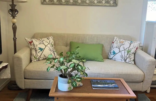 Cozy private suite that's close to the city yet nestled in a quiet neighborhood.