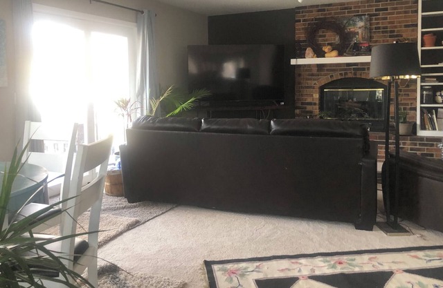 Cozy spacious home with fireplace privacy deck next mall America