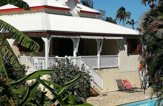 Creole villa with pool in tropical gardens spring/summer special 2026 160E/nu