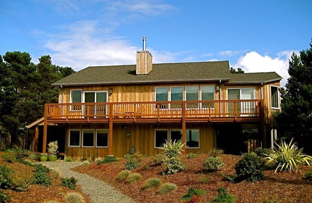 Dacha , a beautiful two story home with a direct ocean view.