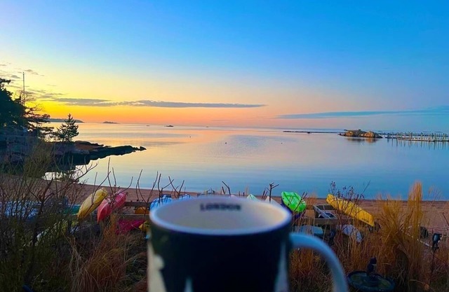 Direct Sandy Beachfront Home gorgeous views of Thimble Islands Connecticut views