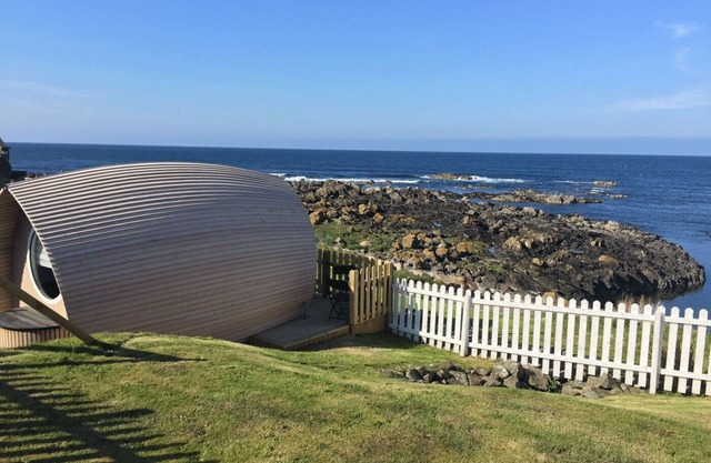 "Door to the Shore" is the ultimate in deluxe glamping accommodation in Scotland