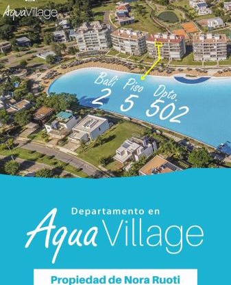 Dpto de playa 2 dormitorios Aqua Village Sanber