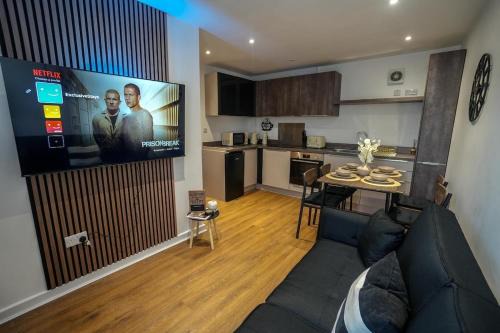 Dreamy escape 2BD apt sofa bed Kelham Hub