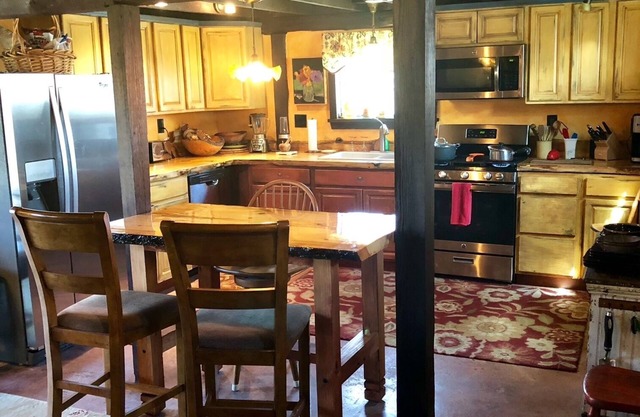 English style Cottage with Master bedroom bath, loft with sleeper, sleeps four.