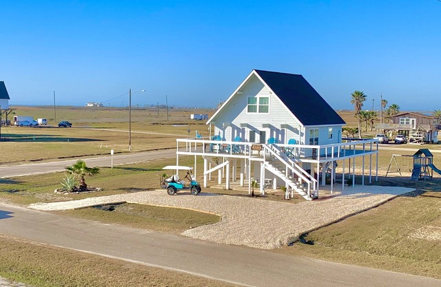 Enjoy panoramic views from the spacious wrap around deck!