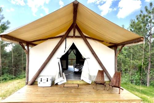 Entire Safari Tents Campground Ideal for Large Groups in Kentucky