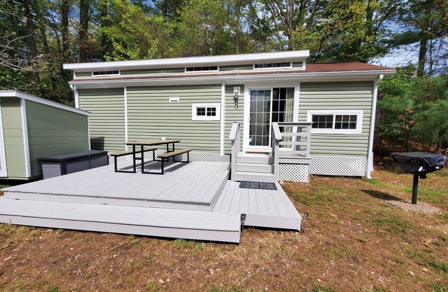 Escape to our Cabin in the Pines in beautiful East Falmouth on Sunny Cape Cod.