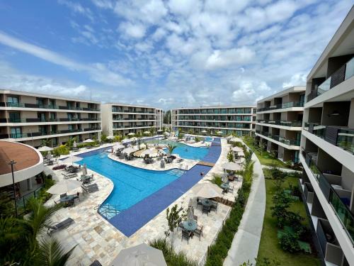 Flat em Muro Alto - Resort Malia Beach - Vista Piscina Principal