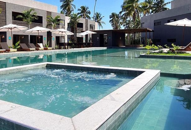 Flat super luxo com 2 suítes no Manatee - Patacho - Milagres - AL