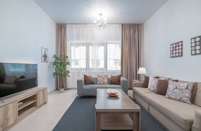 Flat with swimming pool in Burj Al Nahda