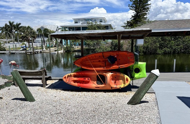 Florida waterfront home with pool and use of kayaks
