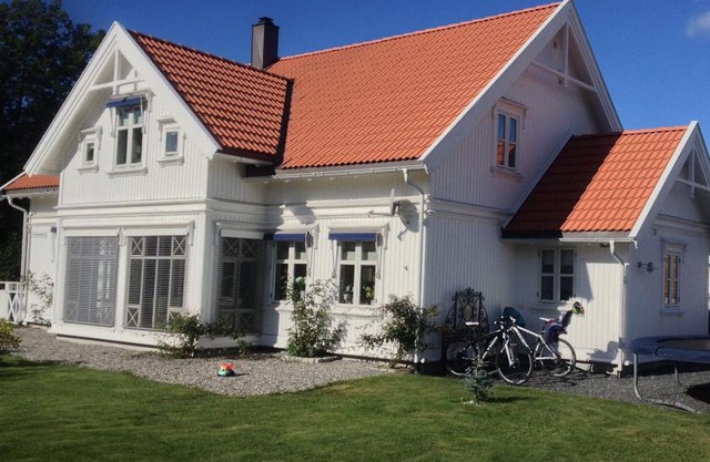 Fredrikstad luxury wooden villa in Norwegian archipelago