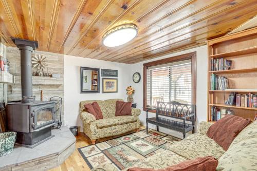 Game Nights in Pines Winter Woods Cozy Cabin