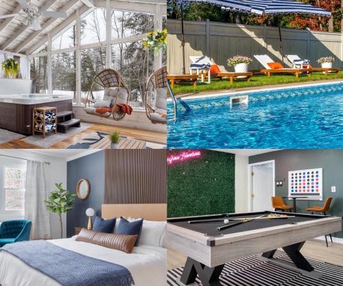 Game Room+Hot Tub+Pool+King Beds+More