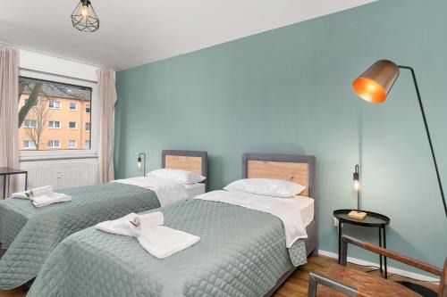 Gemütliche Wohnung - 7 Betten - Balkon - Waschtrockner - Smart TV