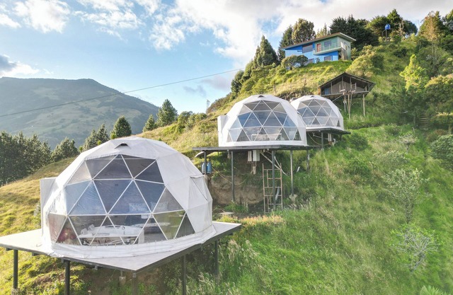 Glamping Dome #1: A Magical Romantic Escape in Baños Ecuador