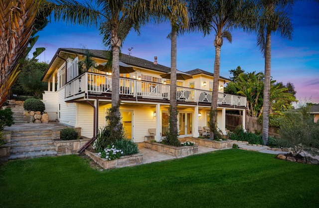 Golden Hour - Brilliant Ocean Views at this Charming Summerland Farmhouse