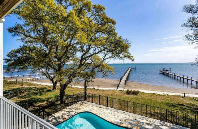 Gorgeous Waterfront House On The Sound | New Pool | Large Dock & Boat Lift | Covered Parking