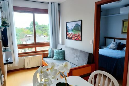 Gramado Apartment on Foot! Air Conditioning, Smart TV, Wi-Fi, Parking.
