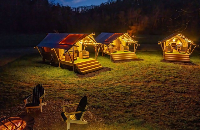 Group Glamping: Luxury Tents Near Gburg and PF