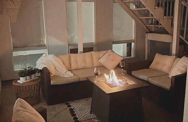 Guest suite with cozy outdoor fire place and minutes from all local amenities