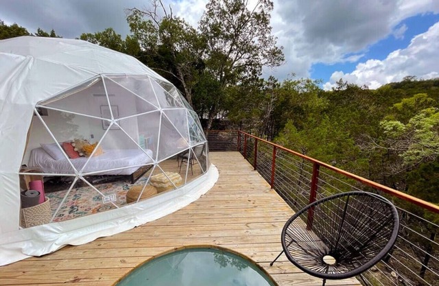 Habibi: Luxury Glamping in Treetop Dome + Dip Pool