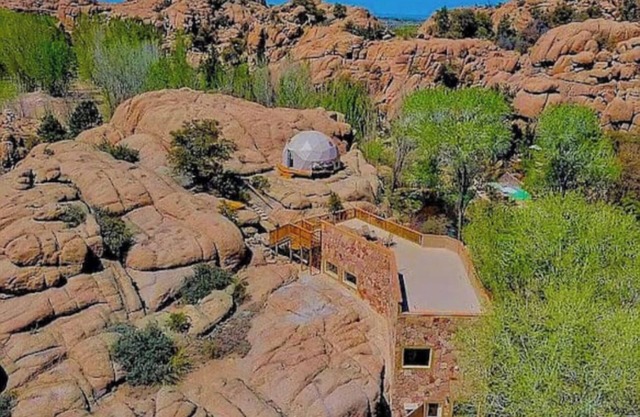 Heaven on Earth Retreat's Wildly Spectacular Cave Castle in the Granite Dells