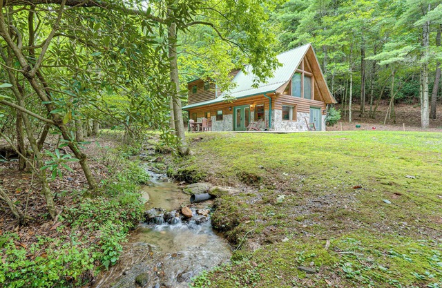 Hike, Fish & More: Cozy Cabin w/Patio in Murphy!