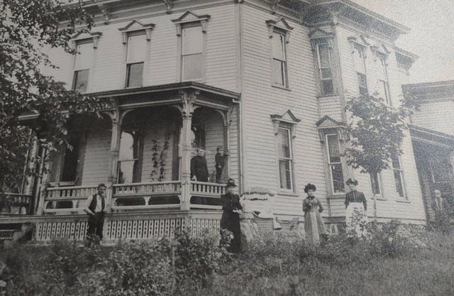 Historic 1840's home on Raquette River with creek, large lawn, view of waterfall