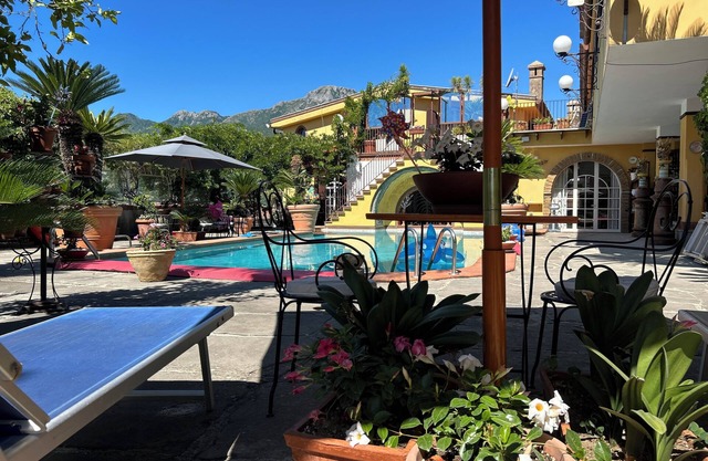 Historic Villa with marbled pool, wide Hot Tub & Finnish Sauna. on Amalfi Coast